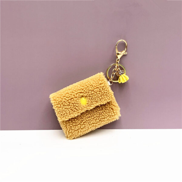 Wholesale Creative Coin Purse Plush Storage Bag Keychain