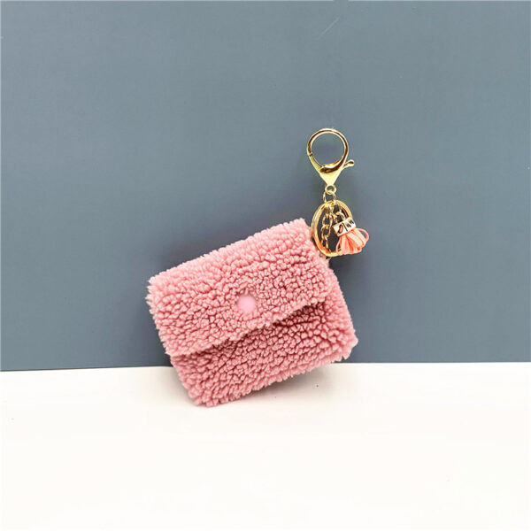 Wholesale Creative Coin Purse Plush Storage Bag Keychain