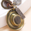 Wholesale Leather Alloy Cowboy Hat Creative Key Chain