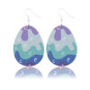 Wholesale Easter Teardrop Leather Earrings