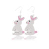 Wholesale Easter Teardrop Leather Earrings