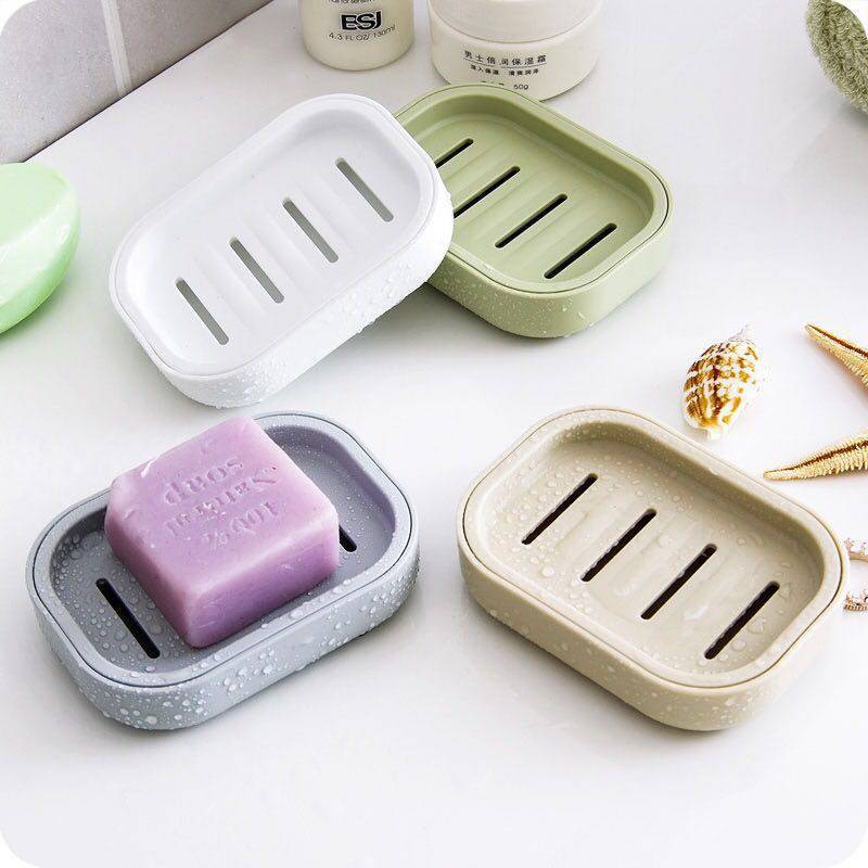 Wholesale Plastic Double Layer Covered rtable Soap Holder Soap Holder