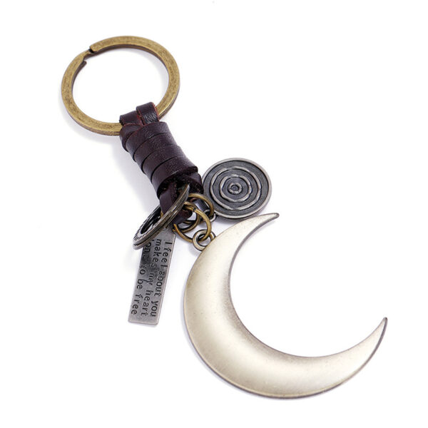 20424932579_2118088041-1 Wholesale Alloy Crescent Pendant Creative Key Chain
