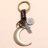 20424965071_2118088041 Wholesale Alloy Crescent Pendant Creative Key Chain