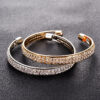 Wholesale Full Diamond Opening Alloy Bracelet