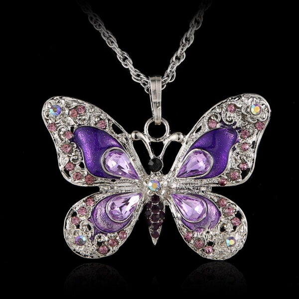 Wholesale Multicolor Butterfly Alloy Necklaces