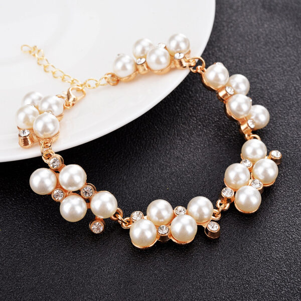 20484411150_773361498 Wholesale Water Diamond Pearl Alloy Bracelet