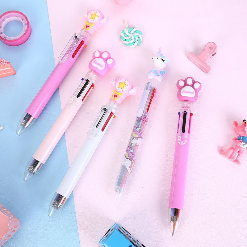 Wholesale Plastic Cartoon Pig Colorful Ballint Pen