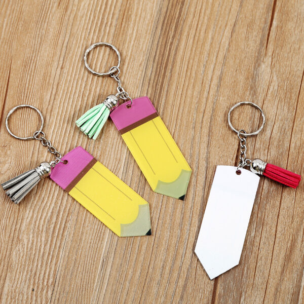 20537991341_28023536-1 Wholesale Acrylic Teacher's Day Blank Pencil Keychain