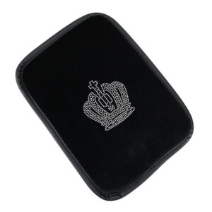 Rhinestone Crown armrest pad [black velvet]]