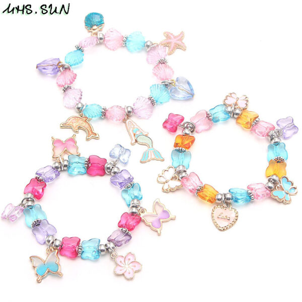 20568681492_455272578 Wholesale Mermaid Butterfly Beaded Bracelet
