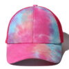 20572122556_1101268015 Wholesale Tie Dye Loop Cross Starry Pattern Ponytail Baseball Cap