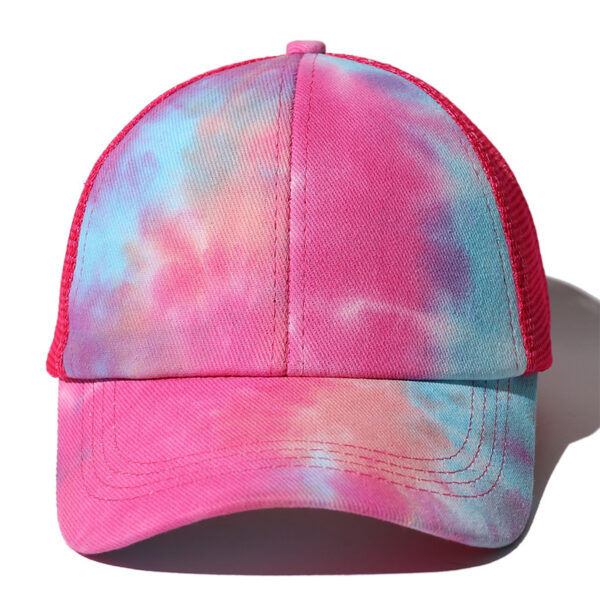20572122556_1101268015 Wholesale Tie Dye Loop Cross Starry Pattern Ponytail Baseball Cap