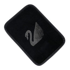 Hot drilling Swan armrest pad [black velvet]]