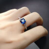 Wholesale Colored Gemstone Moissanite Alloy Rings