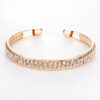 Wholesale Full Diamond Opening Alloy Bracelet