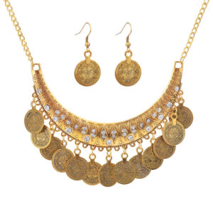 20639153956_773361498 Wholesale Simple Versatile Coin Set Alloy Necklace