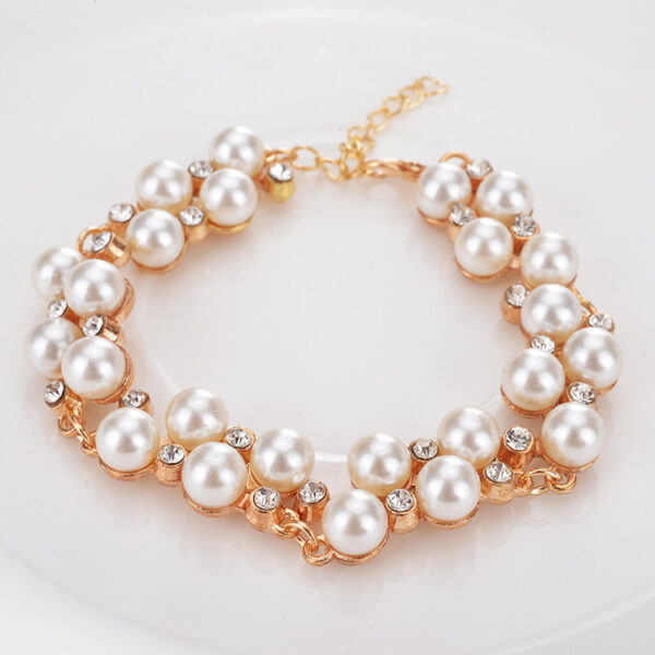 20639975122_773361498 Wholesale Water Diamond Pearl Alloy Bracelet
