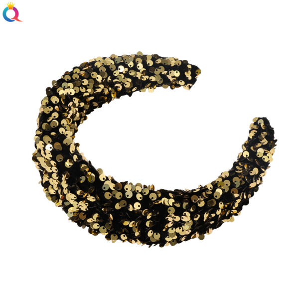 20686120420_64356601 Wholesale Sequin Sponge Wide Edge Hair Hoop
