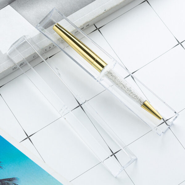 Wholesale Full Transparent Acrylic Pen Case Square Box Pen Packaging Box