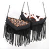 206b63fc4b0e418cc764b10abac9024b Wholesale PU Stitching Leopard Pattern Tied Tassel Shoulder Bag