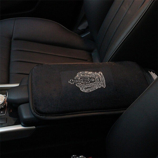 20705009292_871991739 Wholesale Interior Hot Diamond Crown Armrest Cushion