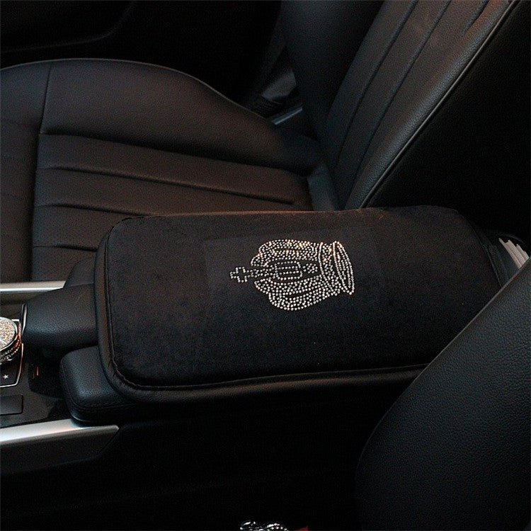 Wholesale Interior Hot Diamond Crown Armrest Cushion