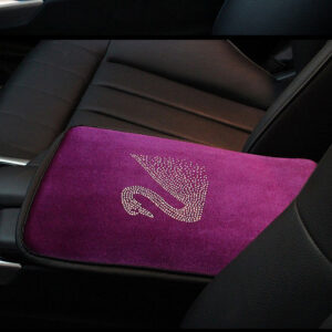 Hot drilling Swan armrest pad [purple velvet]]