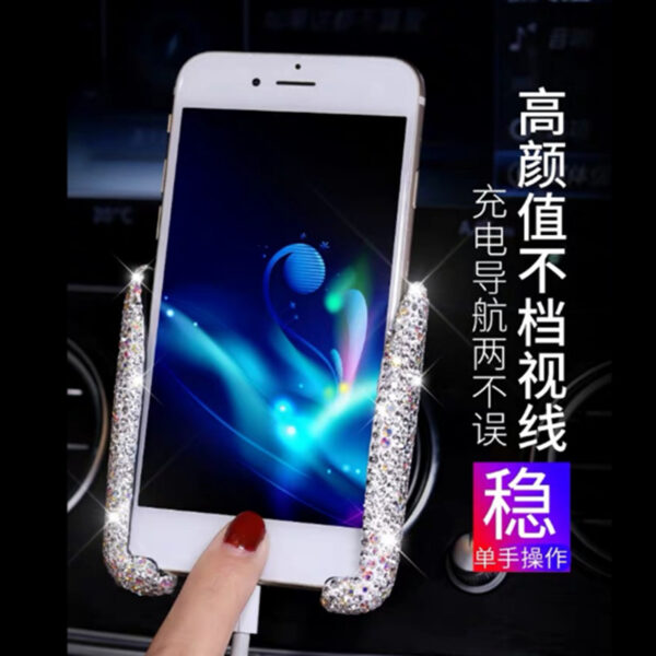 Wholesale Plastic Diamond Car Phone Holder