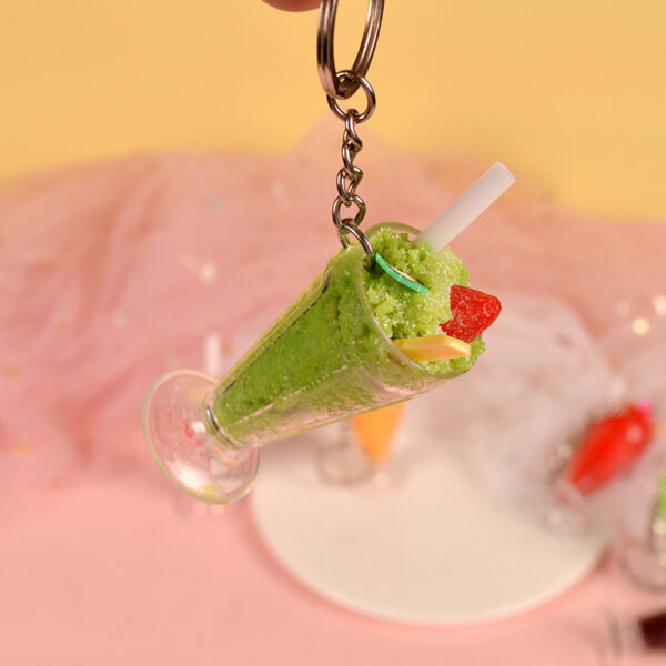 20724282365_339194954 Wholesale Simulation Ice Cream Sundae PVC Keychains