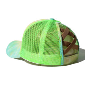 Star Horse Tail Cap-Green / Adjustable
