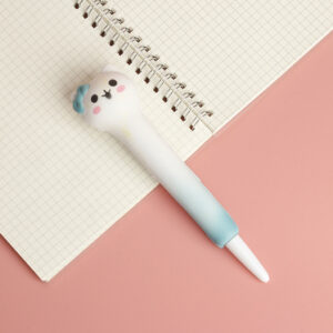 0.5mm / Shy Blue Bow Cat