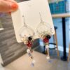 Wholesale Long Female Exaggerated Retro Crystal Streaming Earrings