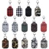 Wholesale Sports Hand Sanitizer Leather Case Key Chain