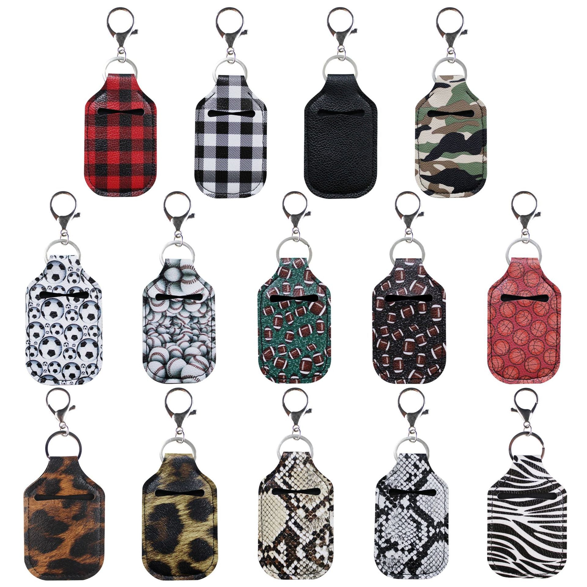 Wholesale Srts Hand Sanitizer Leather Case Key Chain