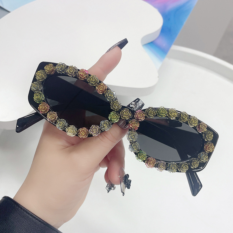 Wholesale PC Party Diamond Flower Personalized Sunglasses