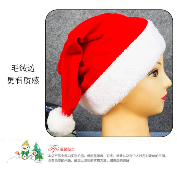 Wholesale Christmas Plush Christmas Hats for Adults and Children
