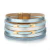 Wholesale Multi-layer Hand Woven Magnetic Leather Bracelets
