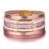 Wholesale Multi-layer Hand Woven Magnetic Leather Bracelets