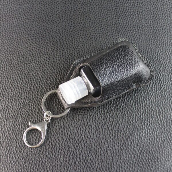 Wholesale Sports Hand Sanitizer Leather Case Key Chain