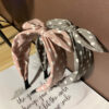 Wholesale Bow Knot Rabbit Ear Wide Fabric Headband