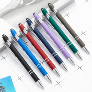 Wholesale Metal Touch Pen Aluminum Pen Meiji Pen Capacitive Touch Ballpoint Pen Handwriting Touch Screen Pen Printing Gift Pen
