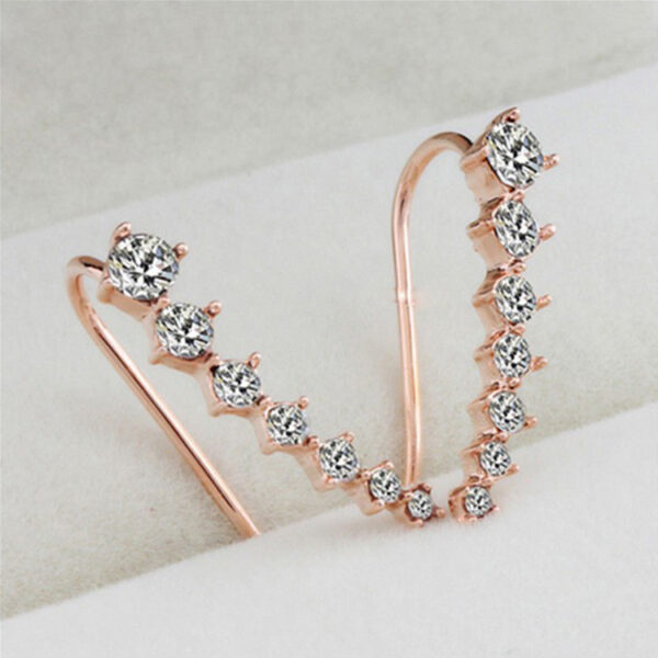 21164207821_1731919480 Wholesale 7 Rhinestone Long Alloy Earrings
