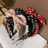 Wholesale Bow Knot Rabbit Ear Wide Fabric Headband