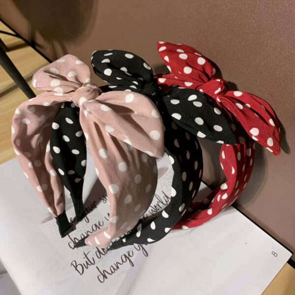 Wholesale Bow Knot Rabbit Ear Wide Fabric Headband