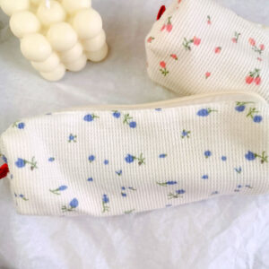 Blue Floral Pencil Case