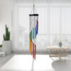Wholesale 29-inch Colorful Thick Metal Rotating Wind Chime Ornaments