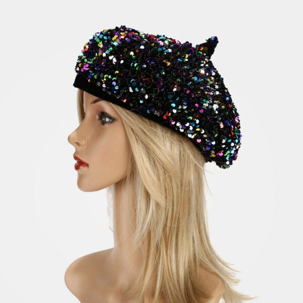 Wholesale Autumn Winter New Sequin Beret