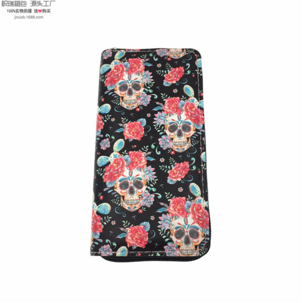 Wholesale Halloween Skull Mexican Wind PU Wallet