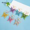 Wholesale Full Diamond Hollow Butterfly Zinc Alloy Keychain